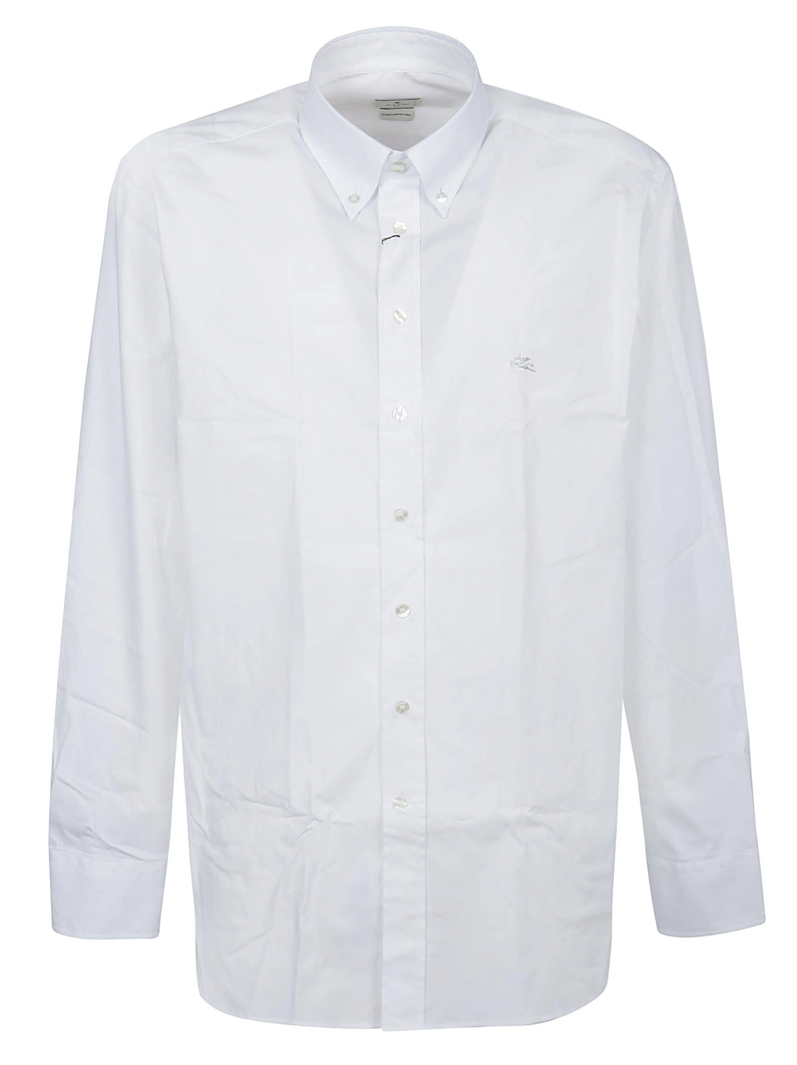 Etro Logo Embroidered Long-Sleeved Shirt