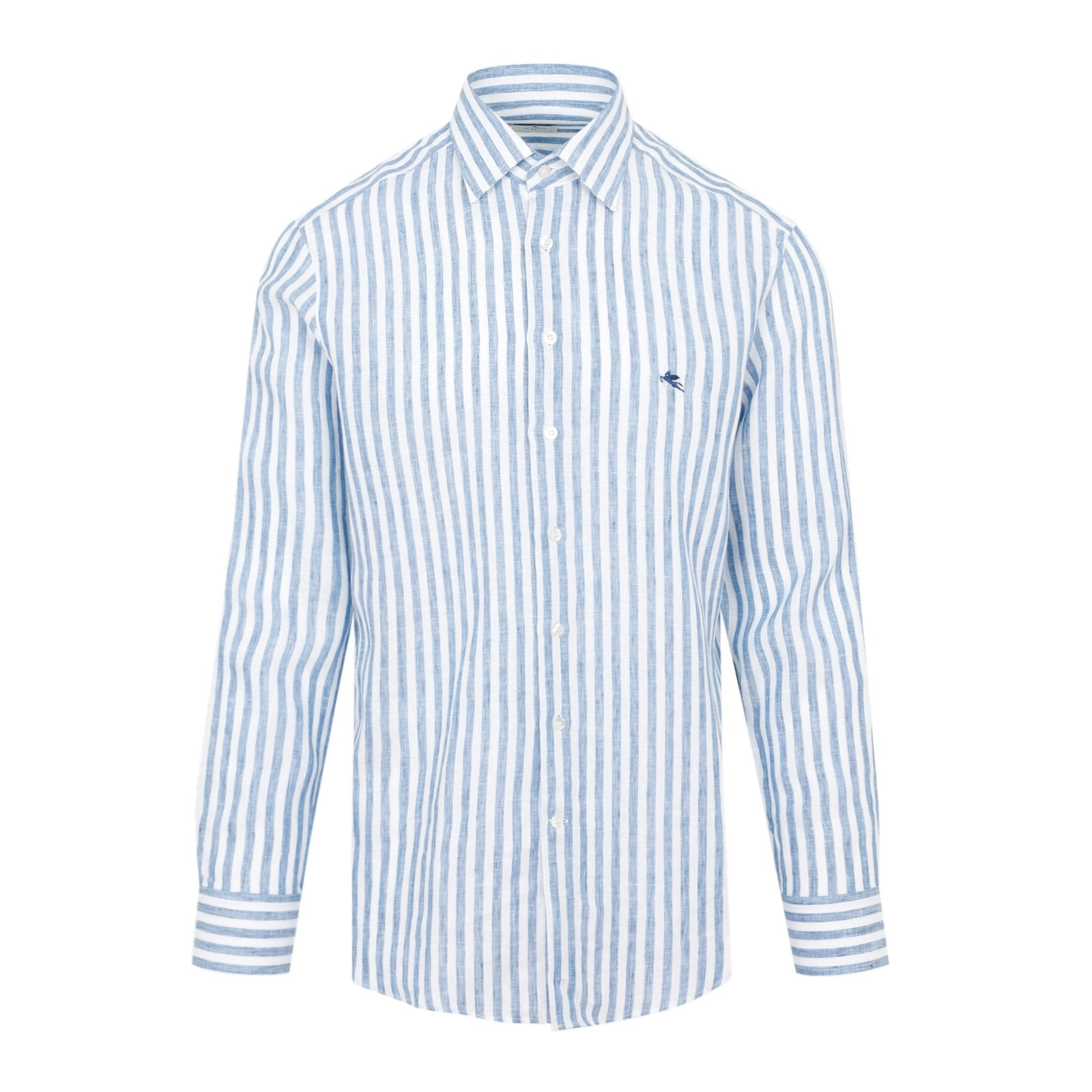Etro Logo Embroidered Striped Shirt