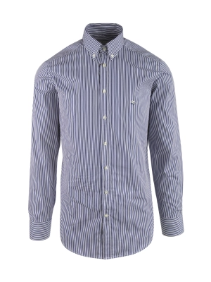 Etro Logo Embroidered Striped Shirt