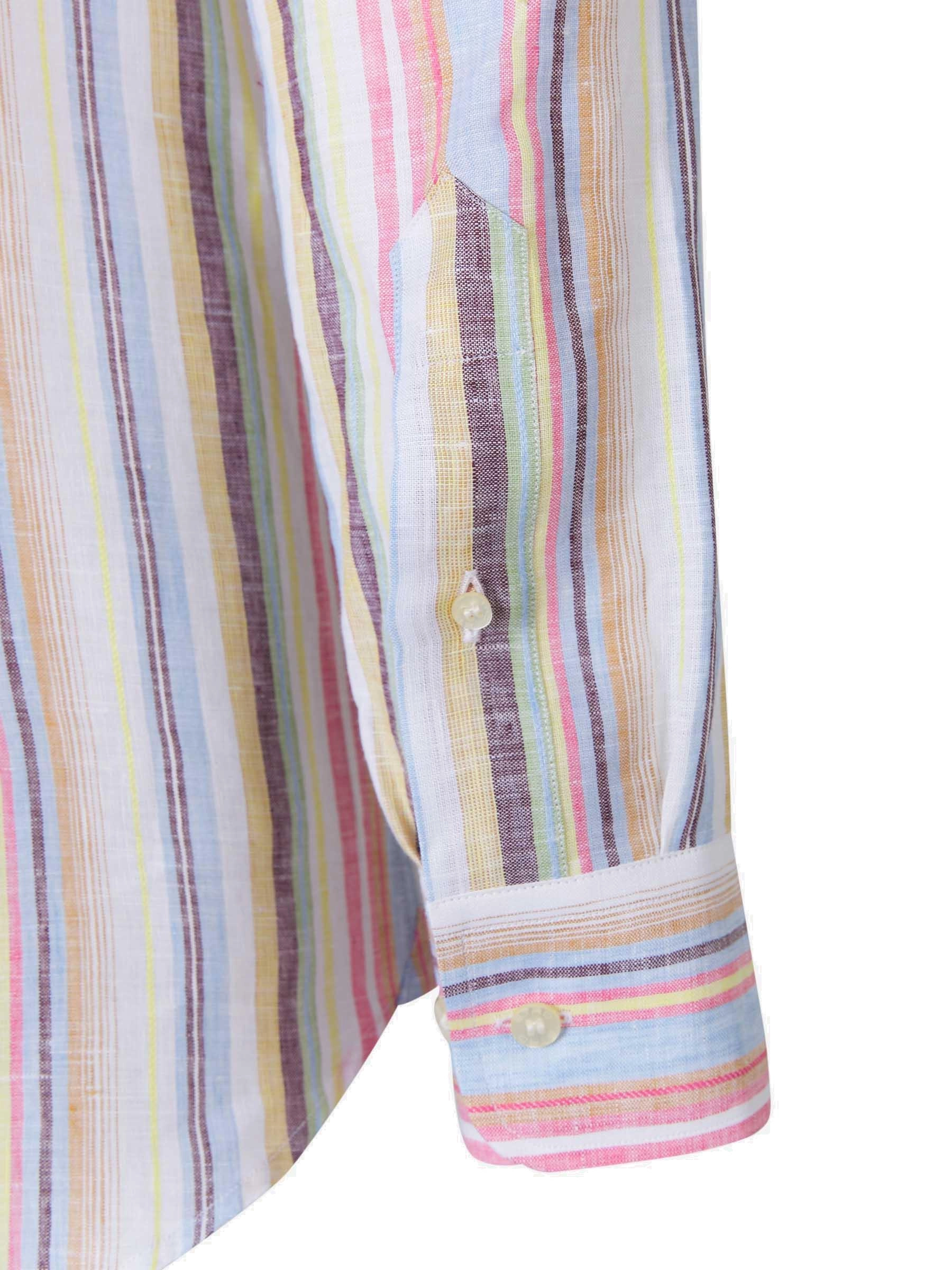 Etro Logo Embroidered Striped Shirt