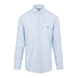 Etro Logo Embroidered Striped Shirt