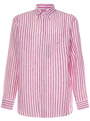 Etro Logo Embroidered Striped Shirt