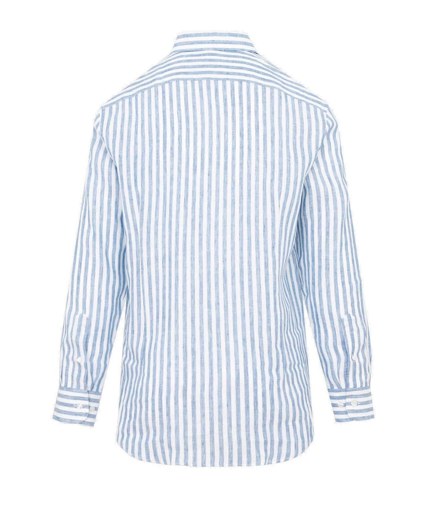 Etro Logo Embroidered Striped Shirt