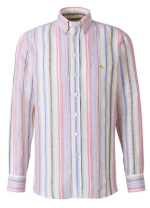 Etro Logo Embroidered Striped Shirt