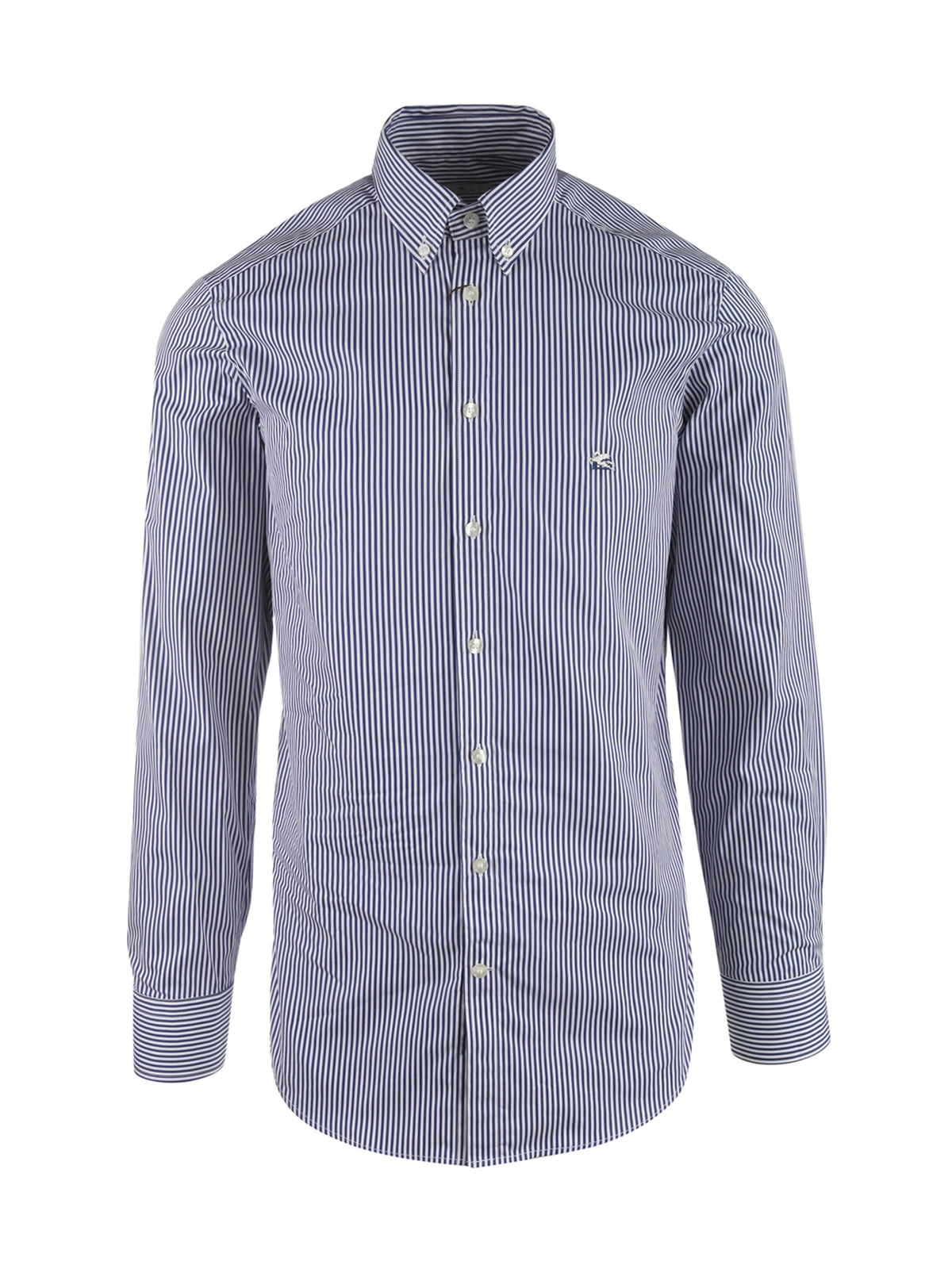 Etro Logo Embroidered Striped Shirt