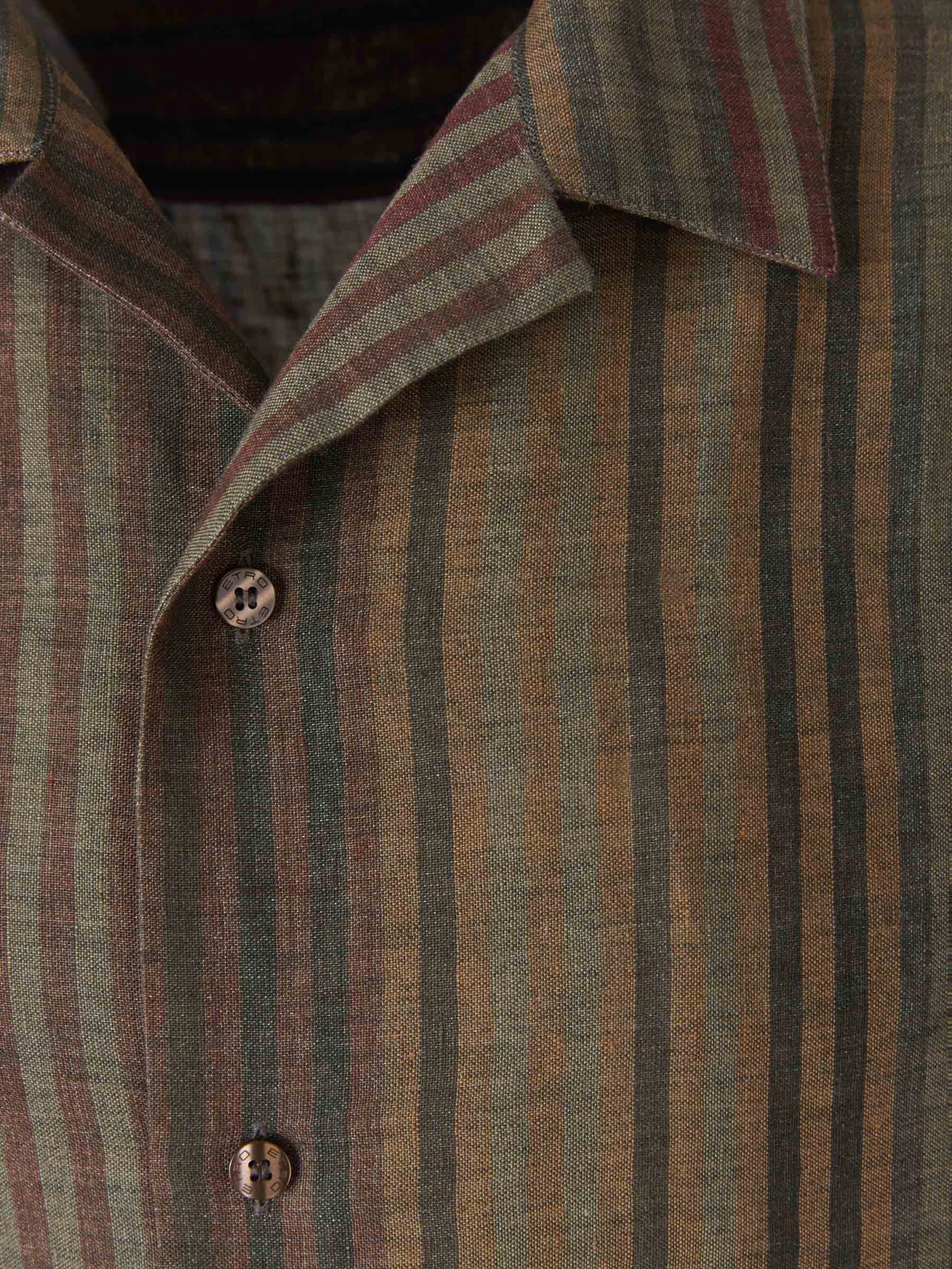 Etro Long-Sleeve Striped Shirt