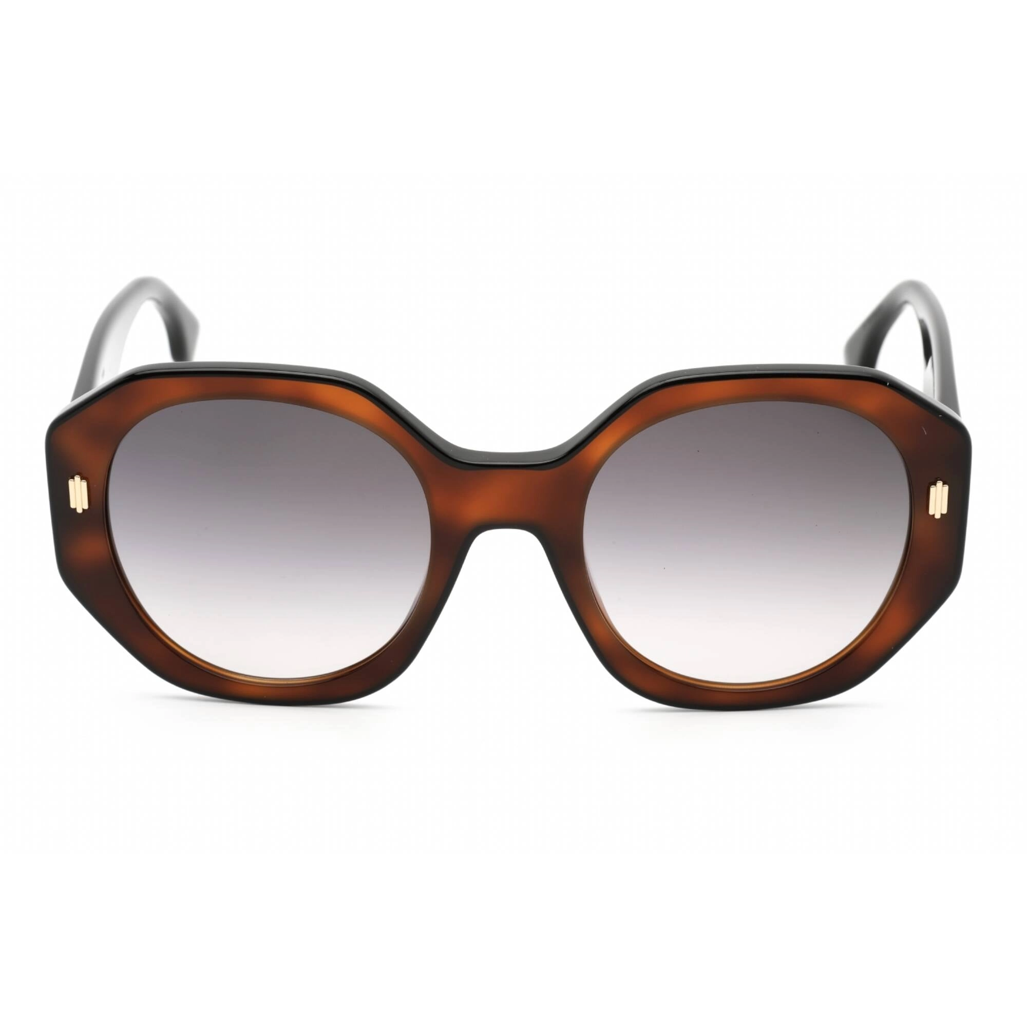Fendi Men's Sunglasses - Tortoise Plastic Geometric Full Rim Frame | FE40045I 53B