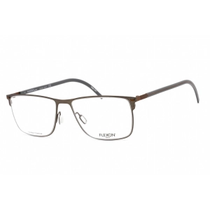 Flexon Men's Eyeglasses - Full Rim Gunmetal Metal Rectangular Frame | FLEXON B2077 033
