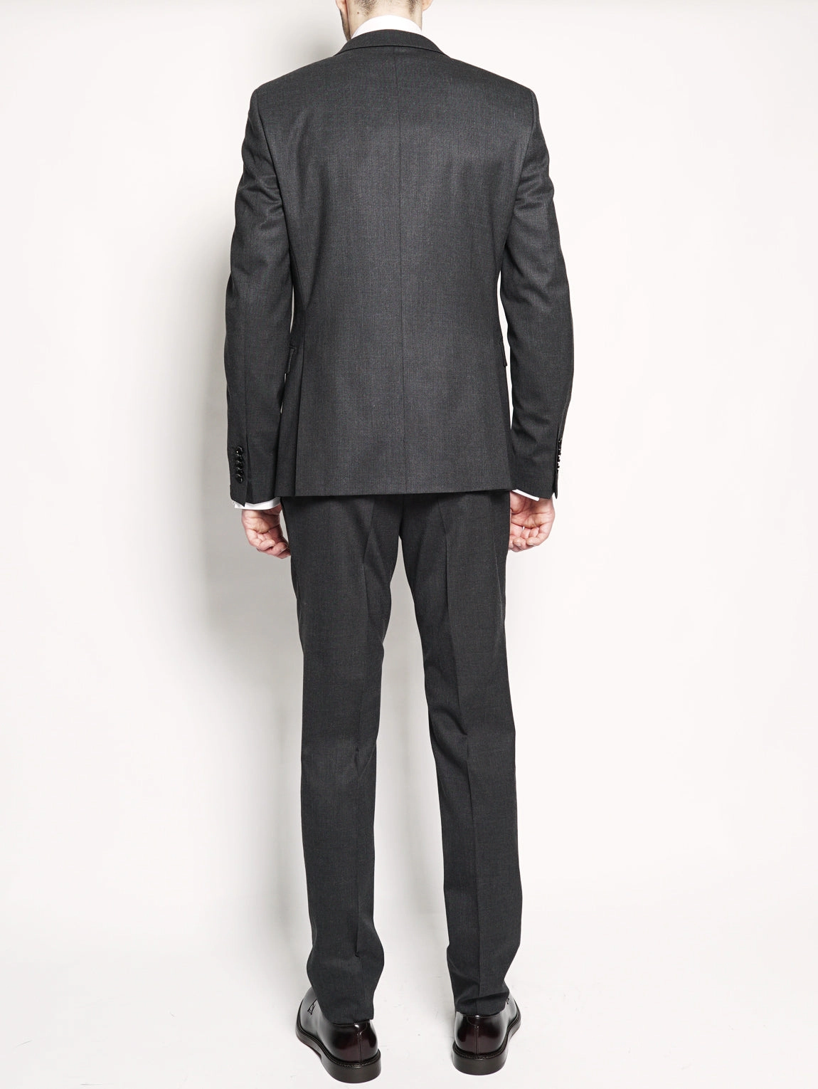 Gray wool suit