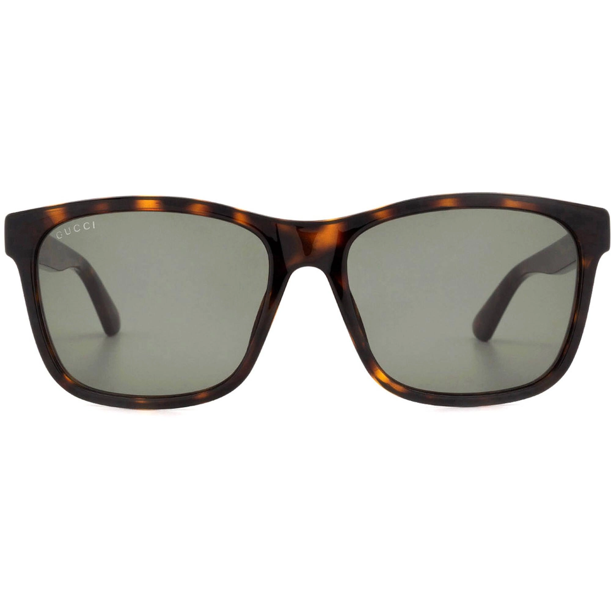 Gucci Men's Sunglasses - Full Rim Havana Plastic Square Shape Frame | GG0746S 003