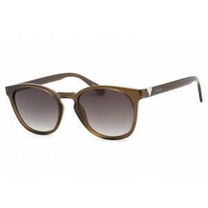 Guess Men's Sunglasses - Full Rim Shiny Dark Green Plastic Round Frame | GU00045 96P