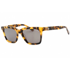 Guess Men's Sunglasses - Green Lens Blonde Havana Square Plastic Frame | GU00064 53N