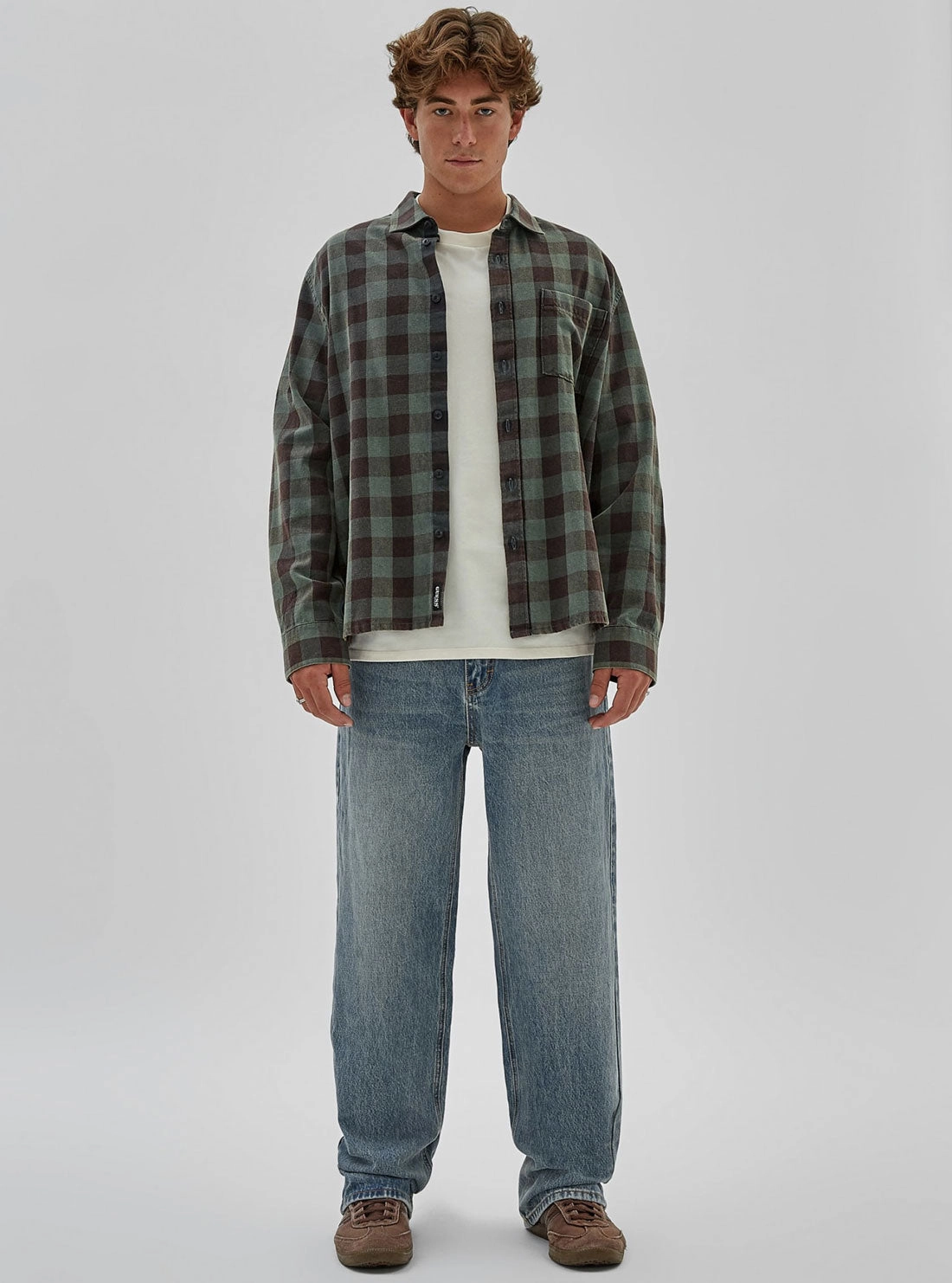 Guess Originals Flannel Long Sleeve Shirt