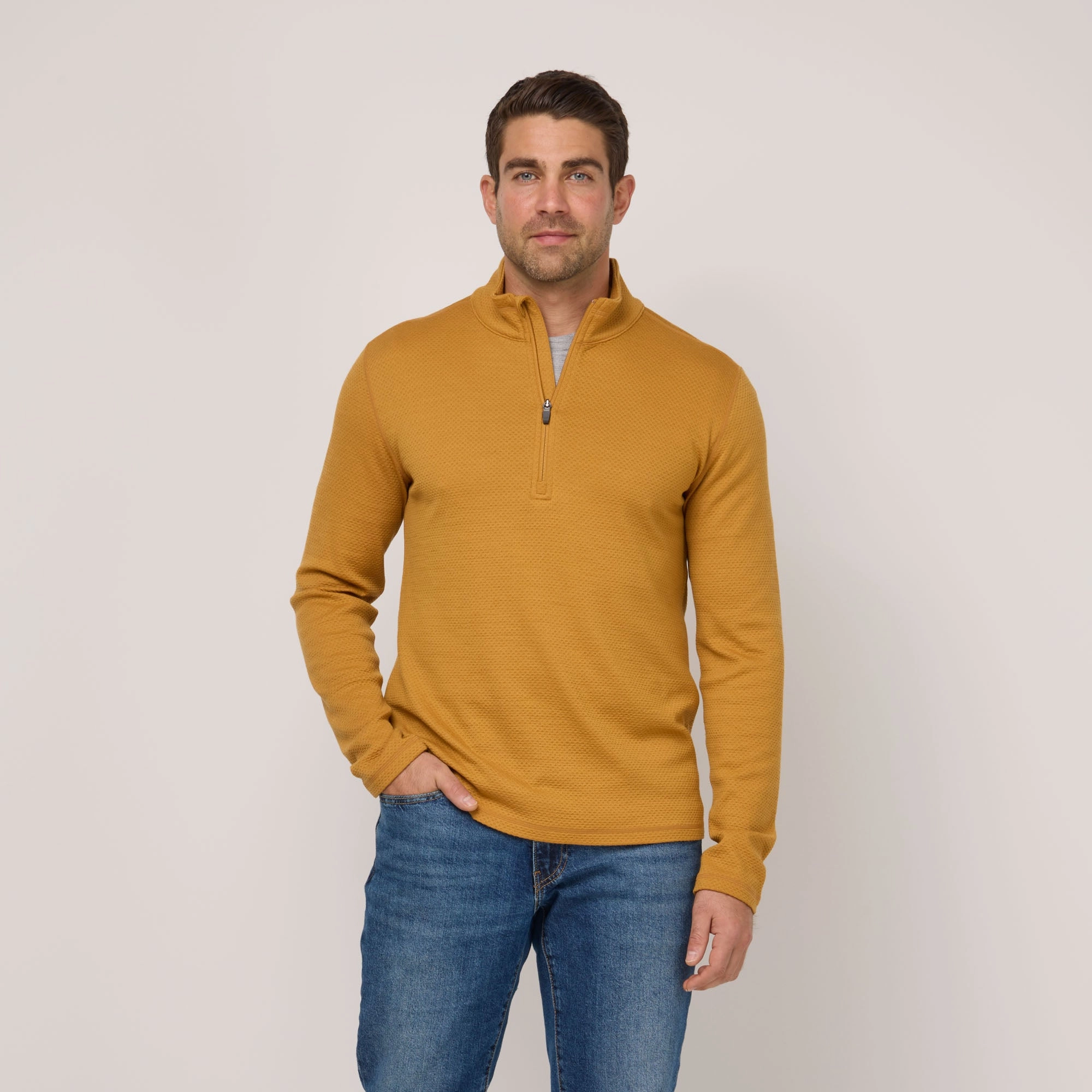 Honeycomb Waffle Quarter-Zip