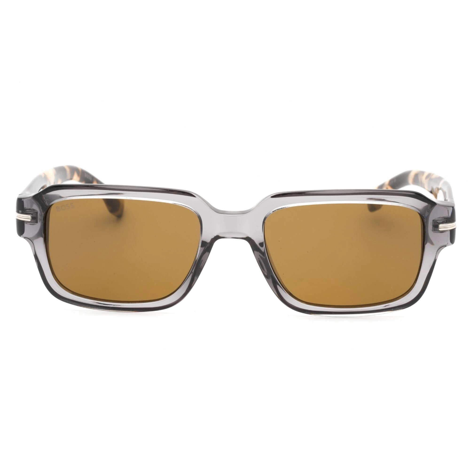 Hugo Boss Men's Sunglasses - Grey Havana Frame Brown Ar Lens | BOSS 1596/S 0ACI 2M