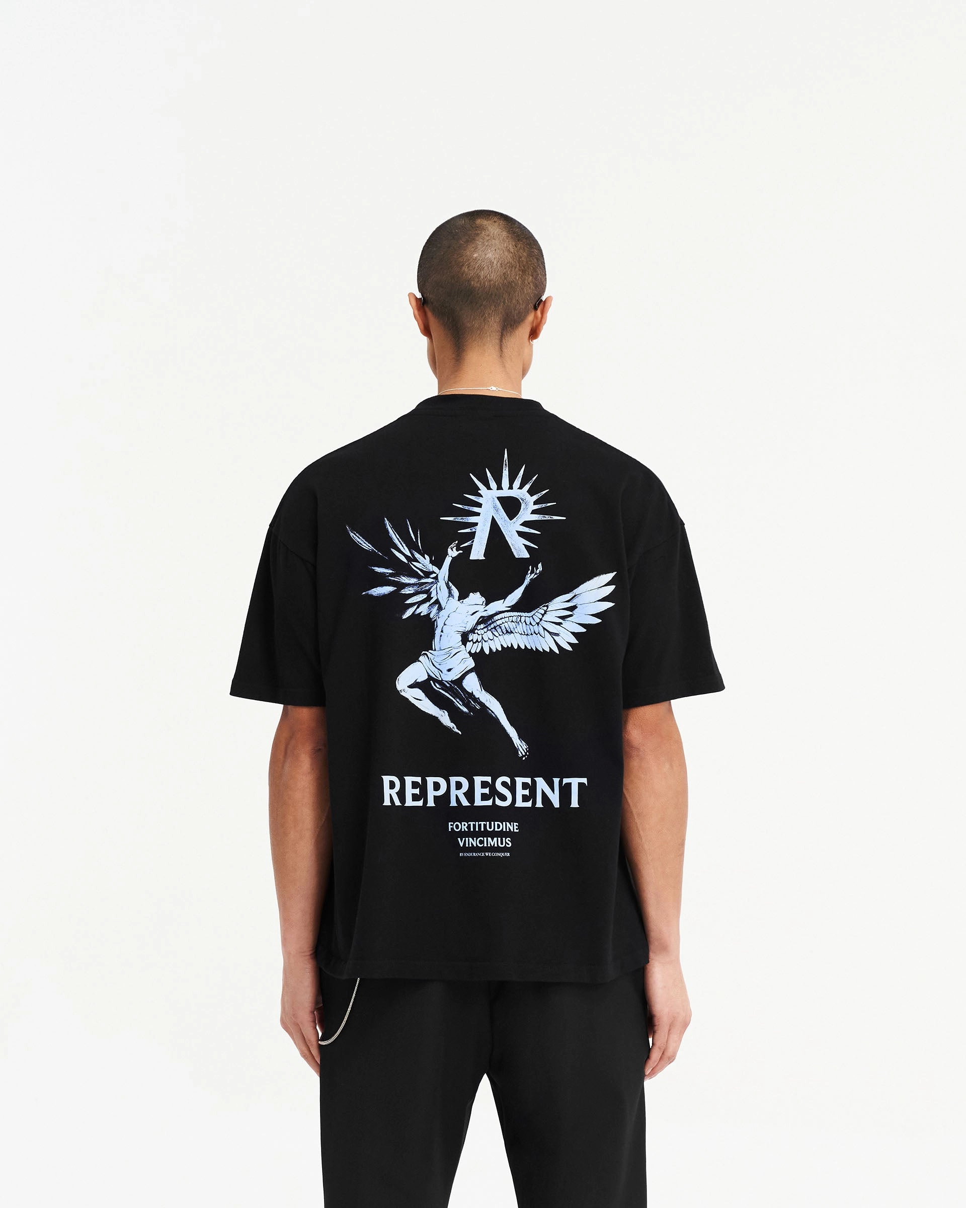 Icarus T-Shirt - Jet Black Blue