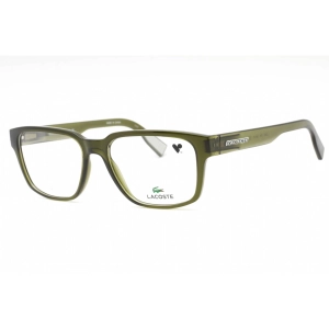 Lacoste Men's Eyeglasses - Khaki Plastic Rectangular Shape Full Rim Frame | L2927 275