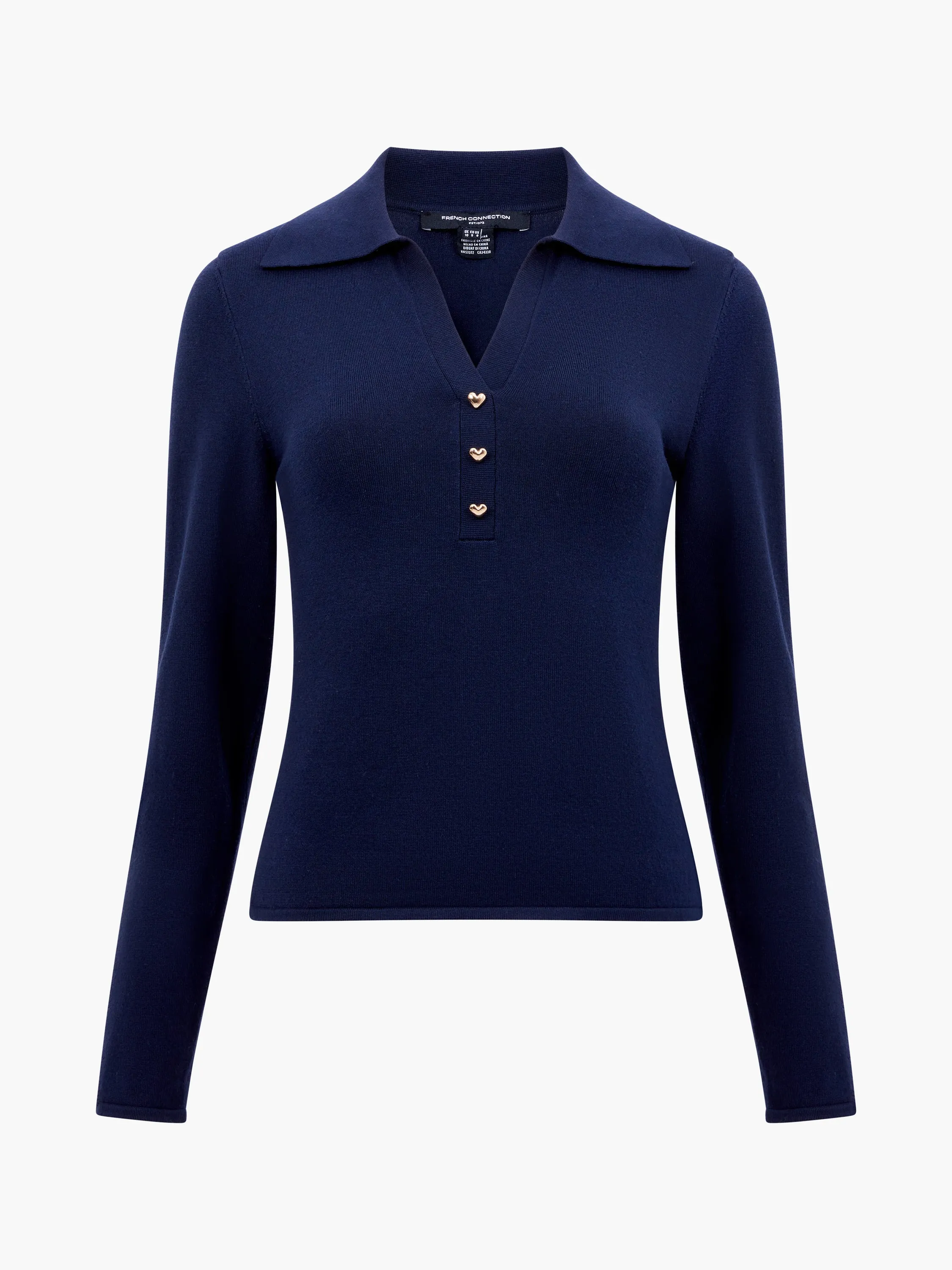 Larry Hearts V Neck Polo Top