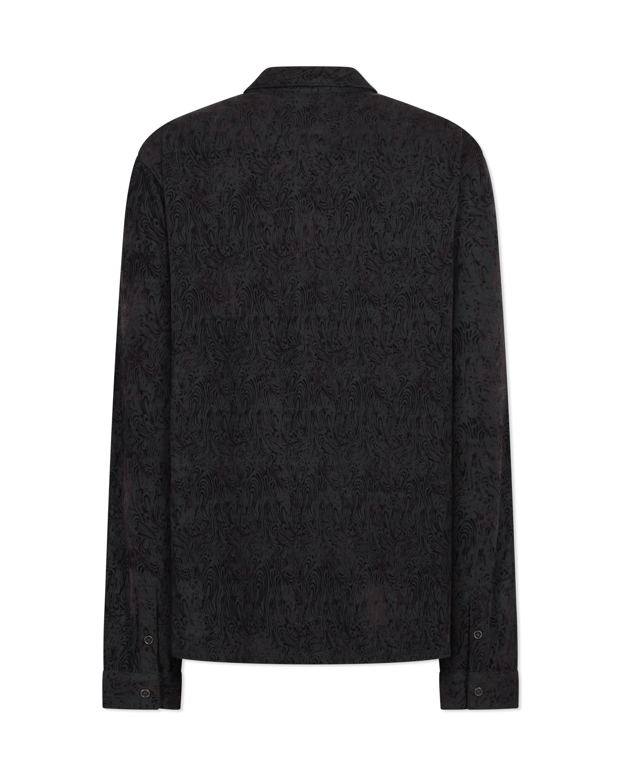 Long Sleeve Flocked Shirt