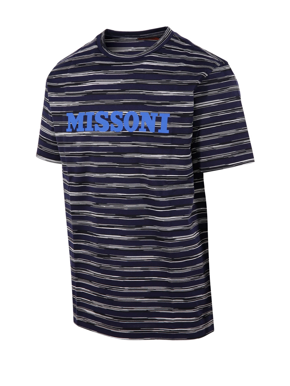 Missoni Striped Logo Printed Crewneck T-Shirt