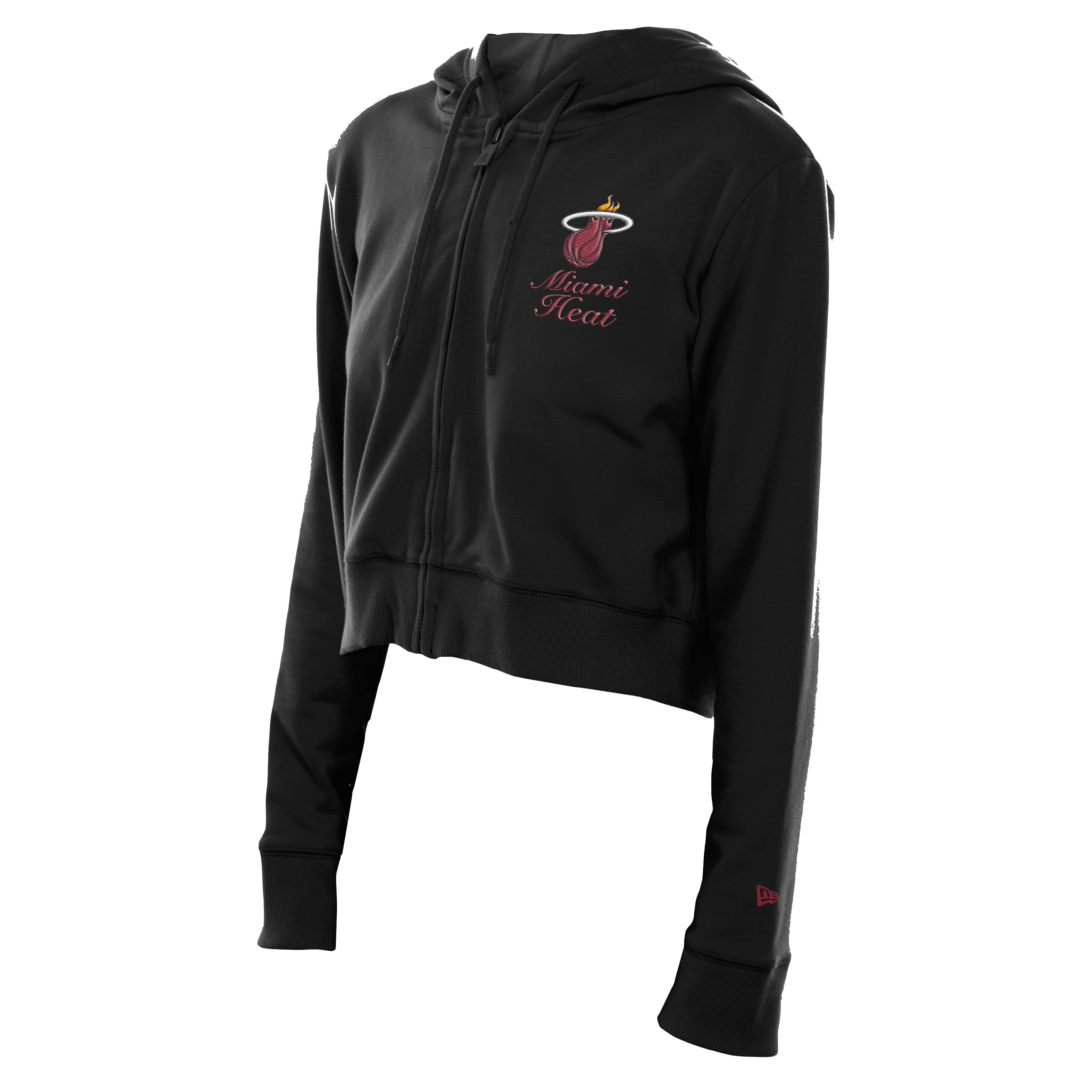 New Era Miami HEAT Cropped Women's Zip-Up Hoodie