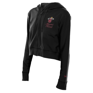 New Era Miami HEAT Cropped Women's Zip-Up Hoodie