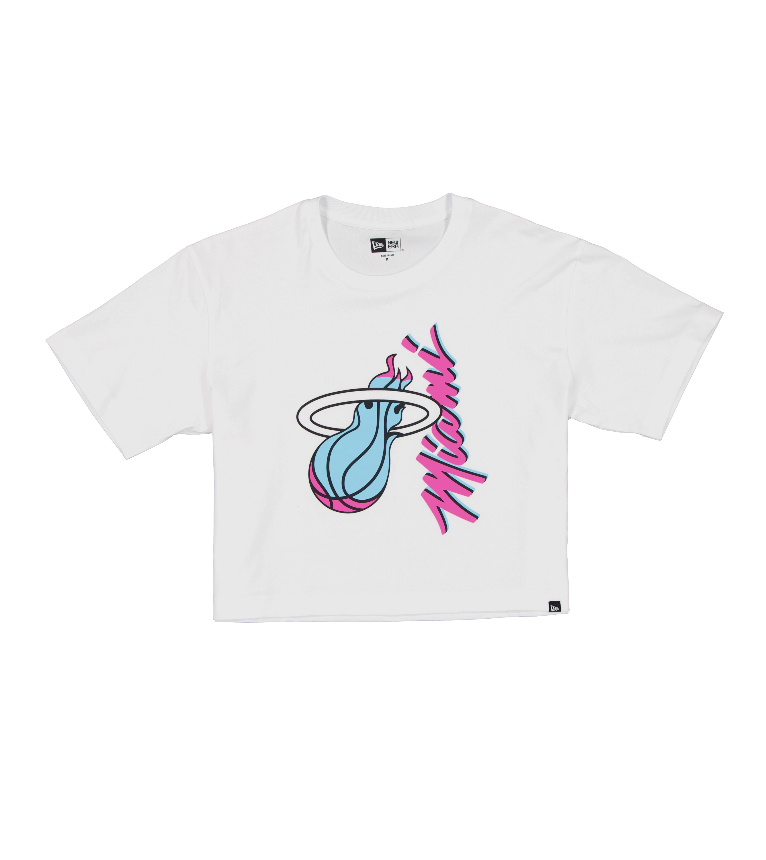 New Era Miami HEAT Original Vice Women's Boxy Cropped tee