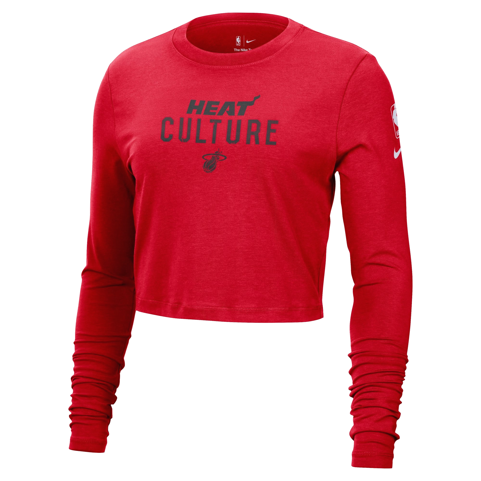 Nike HEAT Culture: Blood Red Women's Cropped Long Sleeve Tee