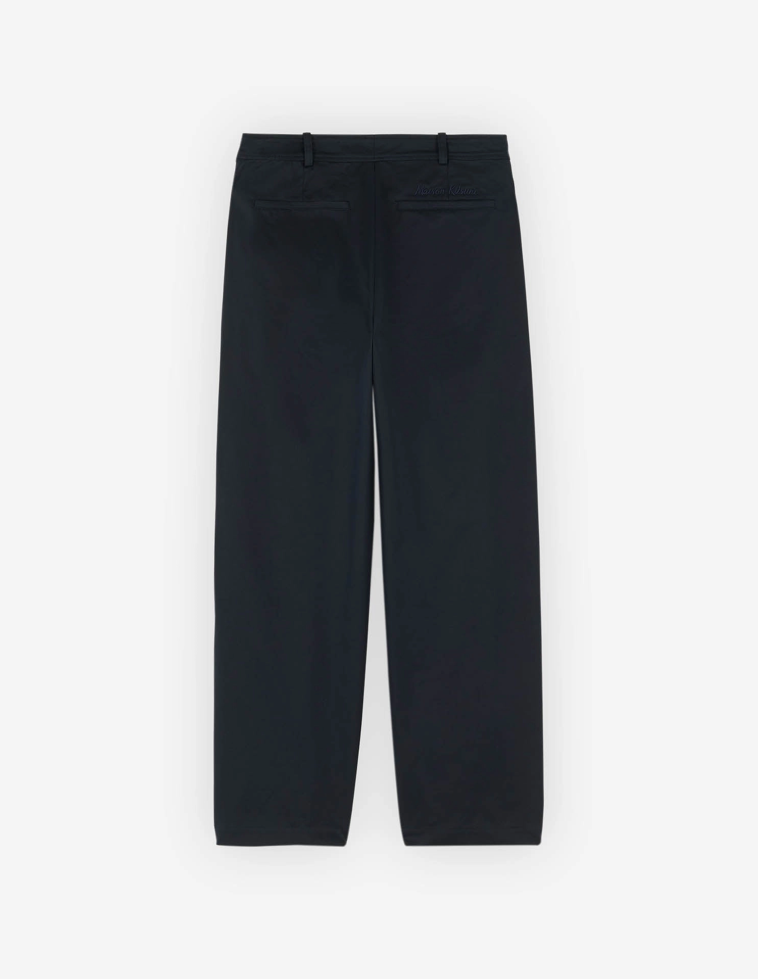 One Pleat Cropped Pants Dark Navy