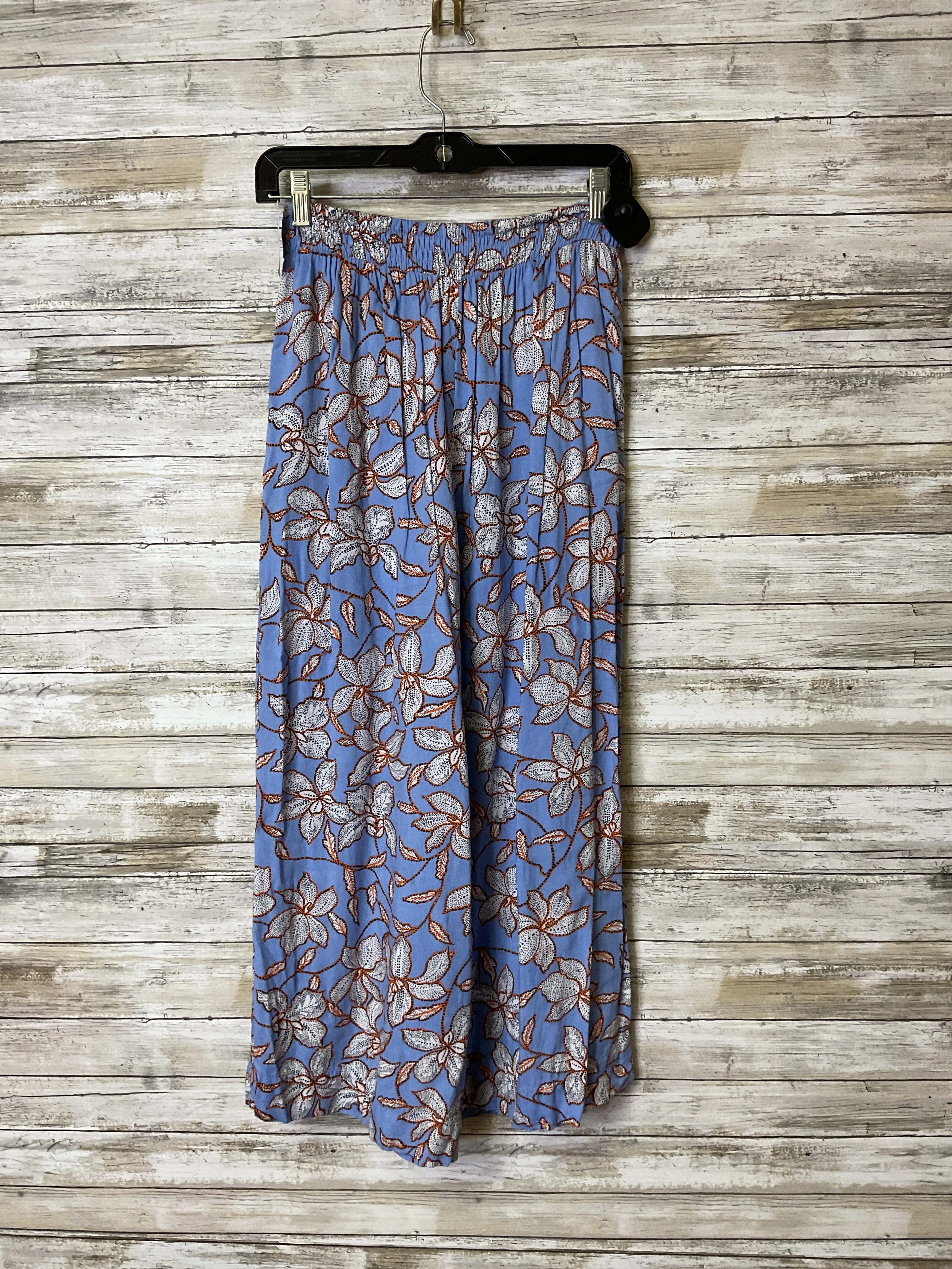 Pants Cropped By Jessica Simpson In Blue & Orange, Size:M