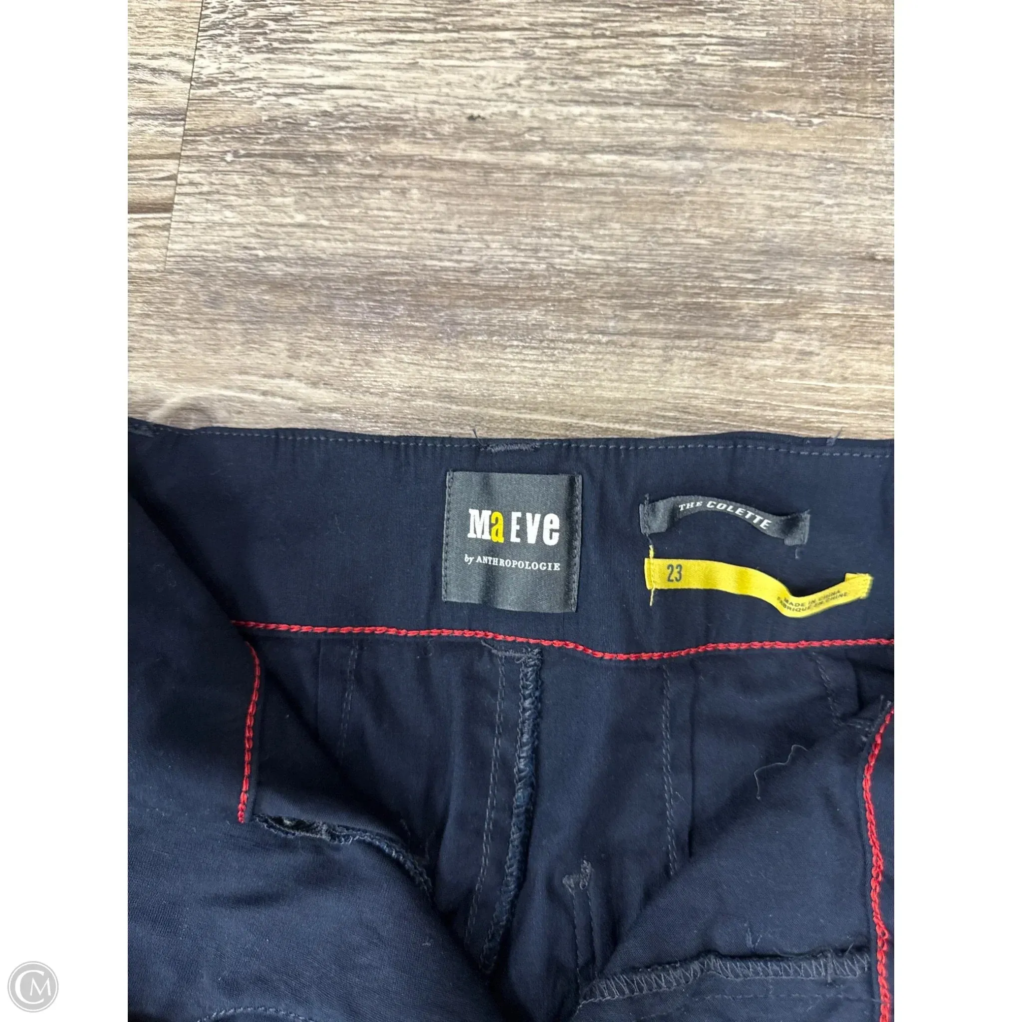 Pants Cropped By Maeve In Blue, Size: 0