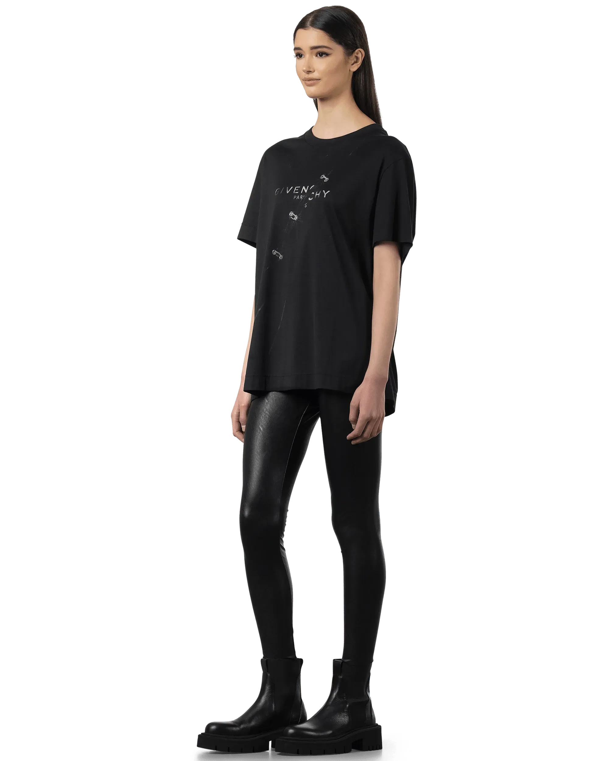 Pin Detail Short Sleeve T-Shirt