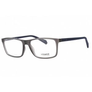 Polaroid Core Men's Eyeglasses - Matte Blue Plastic Rectangular | Pld D 330 0RCT 00
