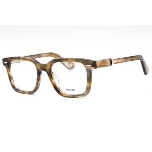 Police Men's Eyeglasses - Tortoise Plastic Square Shape Full Rim Frame | VPLG80 0KHA