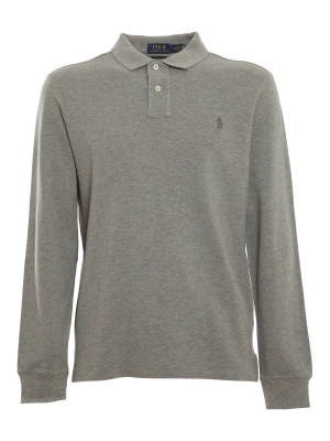 Polo Ralph Lauren Logo Embroidered Long-Sleeved Polo Shirt