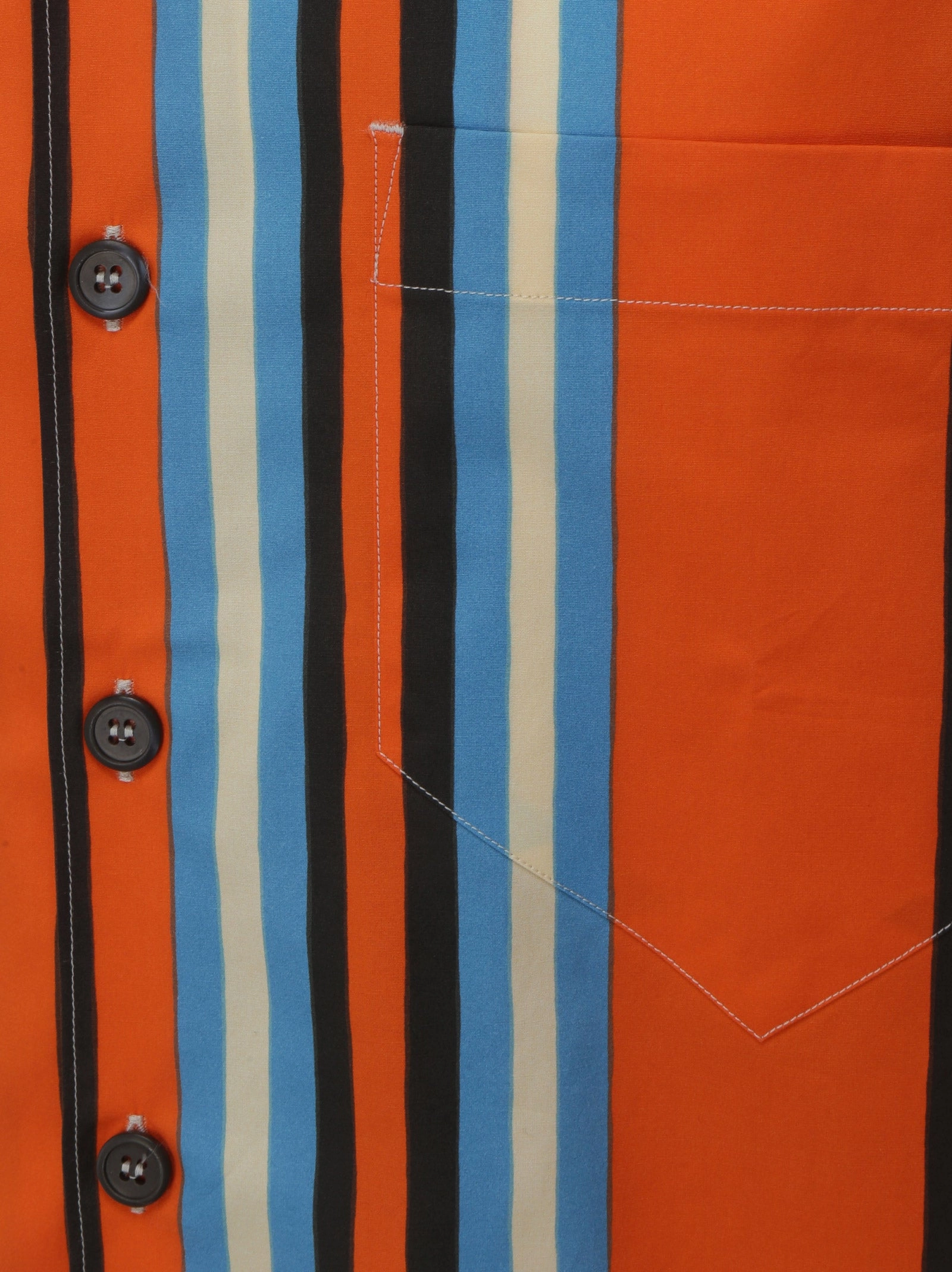 Prada Short-Sleeved Striped Shirt