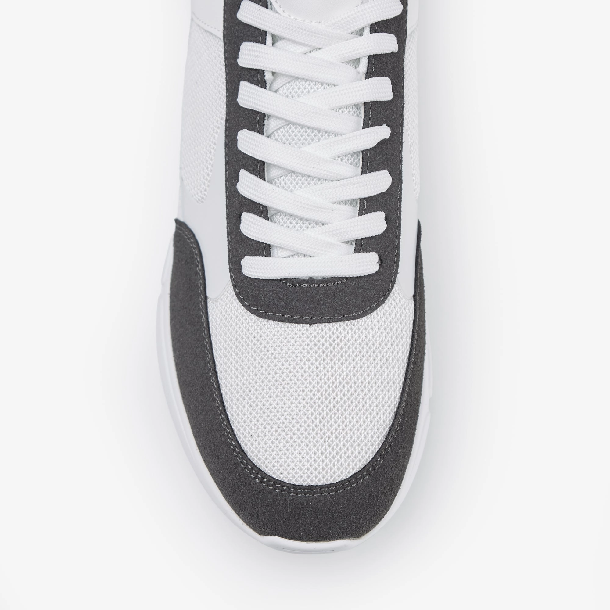 Premium Mesh Runner | White Dark Grey