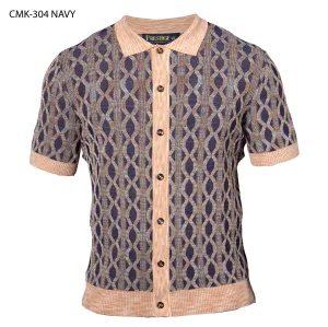 Prestige CMK-304 Short Sleeve Cardigans - Navy