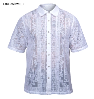 Prestige LACE-550 Short Sleeve Shirt - White