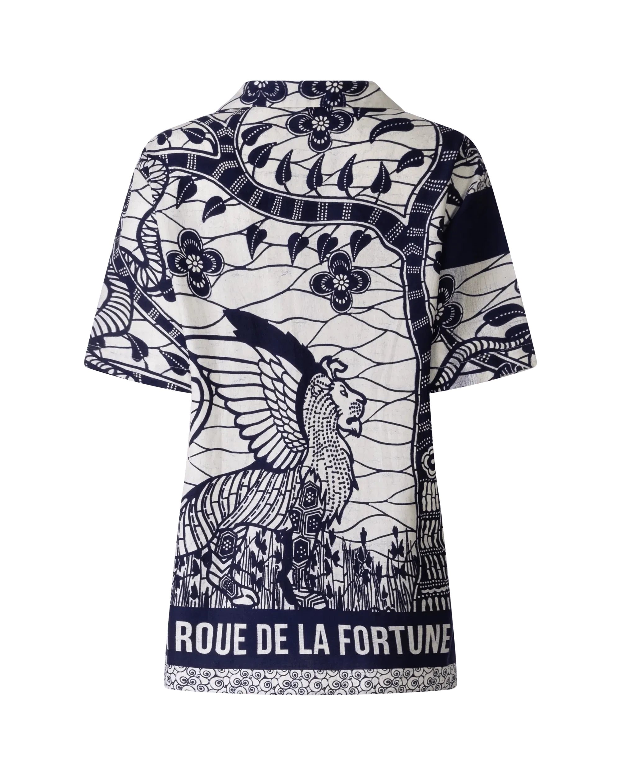 Printed Button Up Cotton Shirt