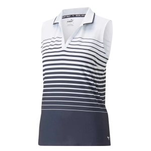 Puma - Women's MATTR Sleeveless Stripe Polo (537496 02)
