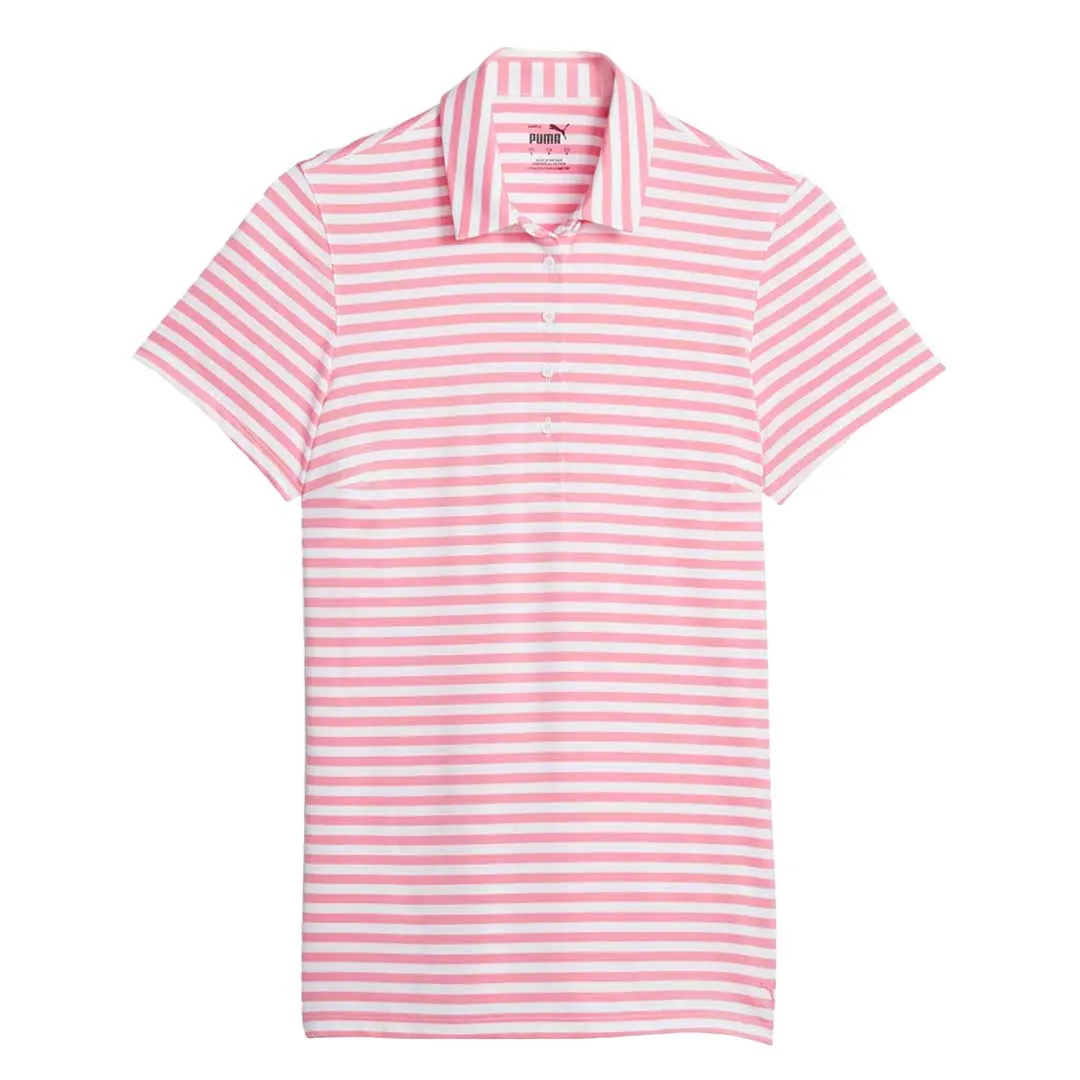 Puma - Women's MATTR Somer Stripe Short Sleeve Golf Polo (621880 04)
