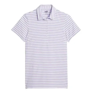 Puma - Women's MATTR Somer Stripe Short Sleeve Golf Polo (621880 06)