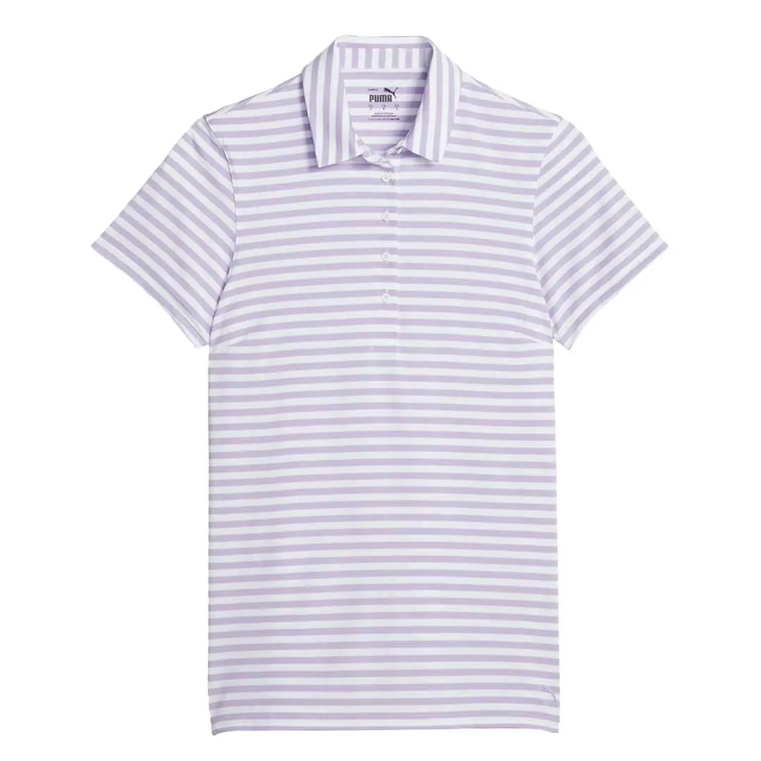 Puma - Women's MATTR Somer Stripe Short Sleeve Golf Polo (621880 06)