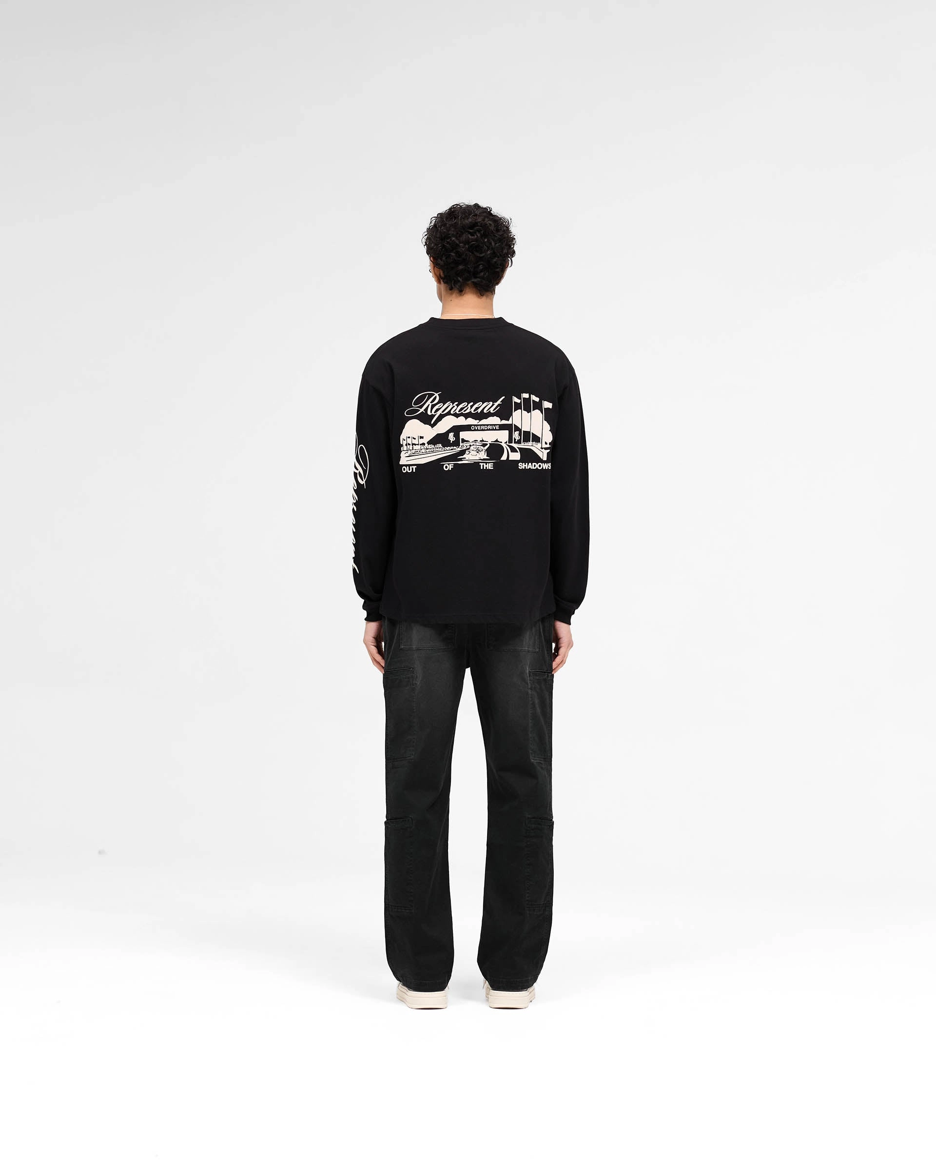 Raceway Long Sleeve T-Shirt - Jet Black