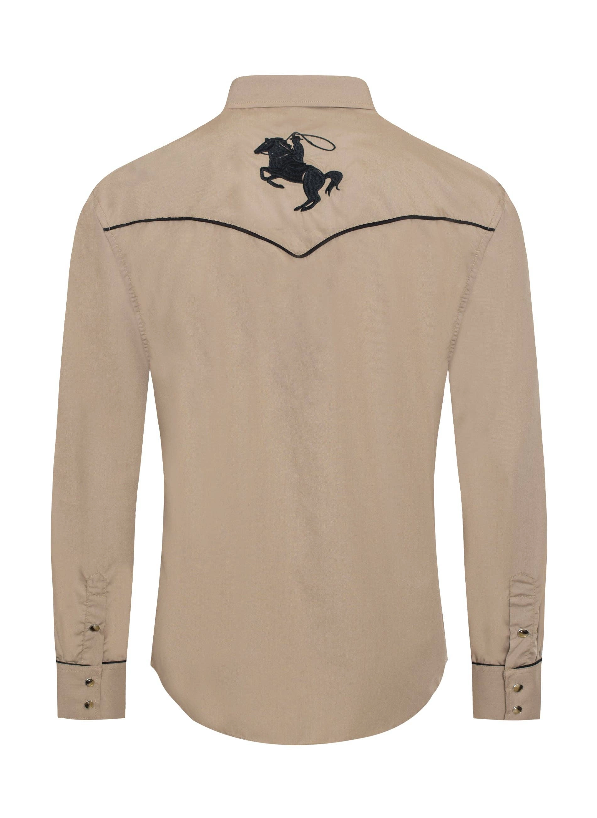 Rodeo Clothing Men's Horse Embroidery Western Shirt-PS560L-506