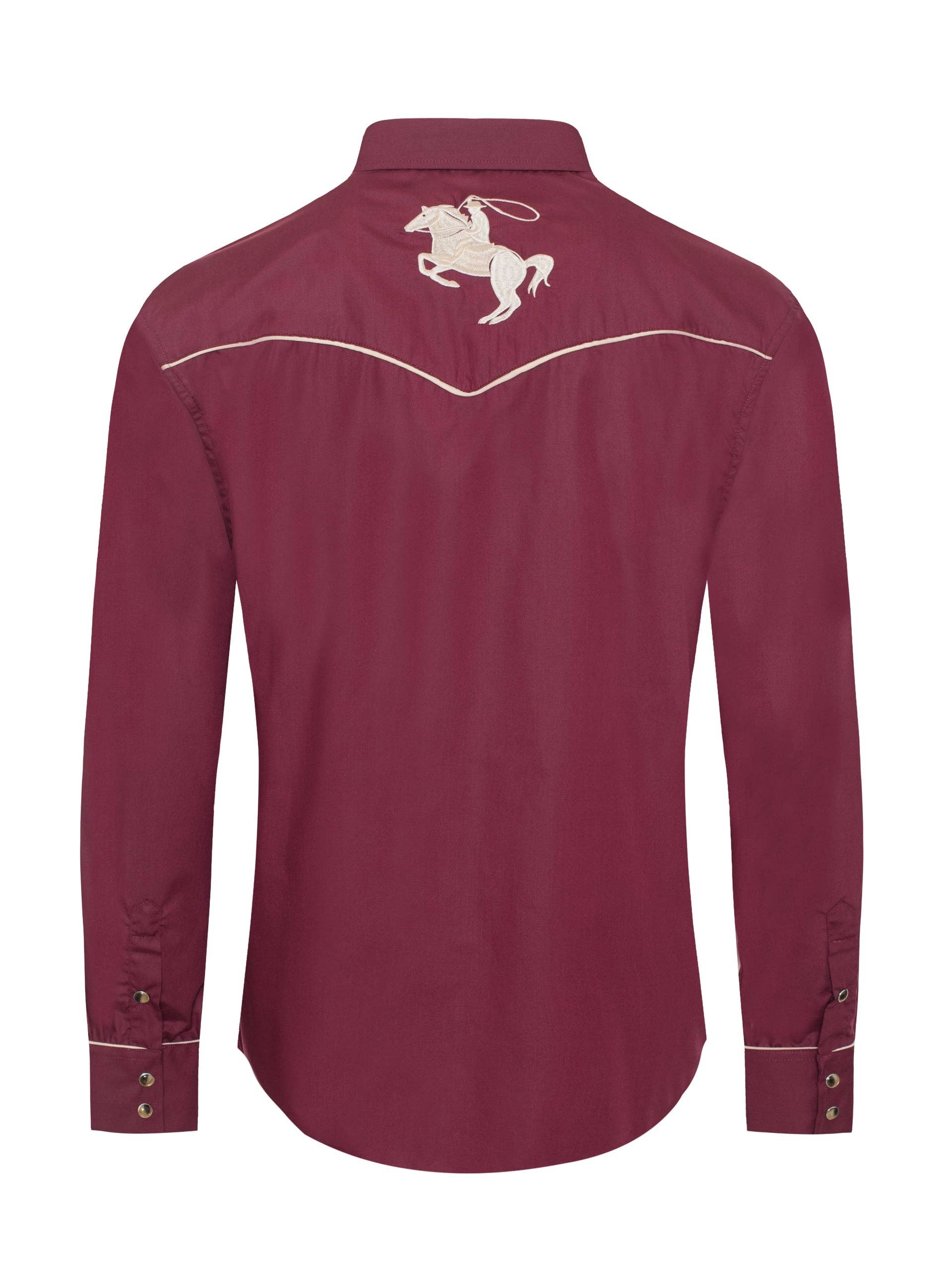 Rodeo Clothing Men's Horse Embroidery Western Shirts-PS560L-505