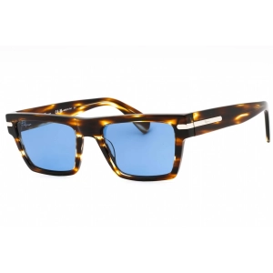 Salvatore Ferragamo Men's Sunglasses - Striped Brown Frame Blue Lens | SF1086S 216