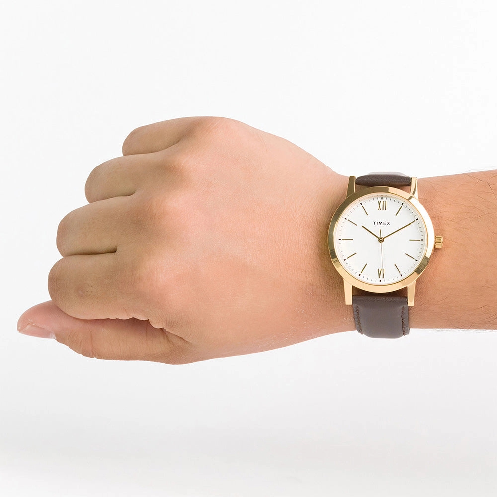 T1-2 Series 3-Hand 38mm Leather Band