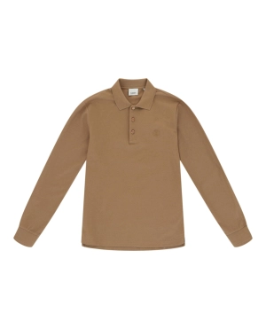 'TB' Long Sleeve Polo